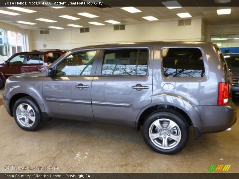 Modern Steel Metallic / Gray 2014 Honda Pilot EX 4WD