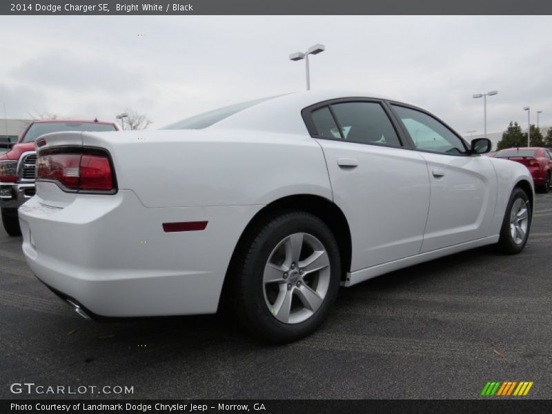 Bright White / Black 2014 Dodge Charger SE