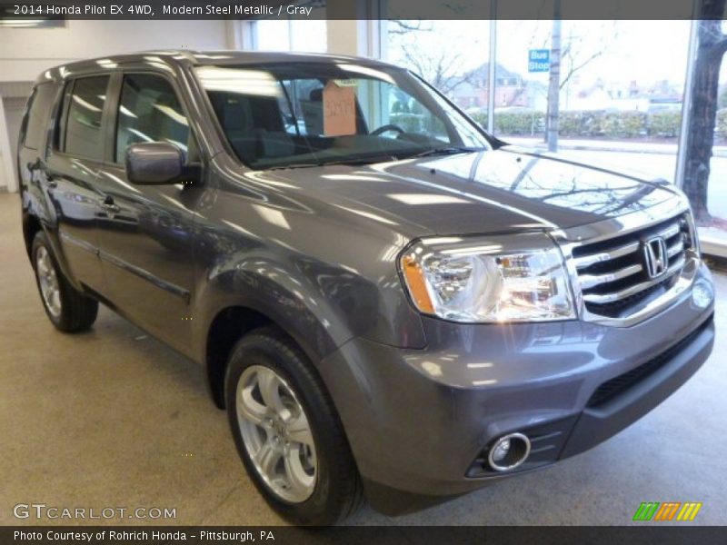 Modern Steel Metallic / Gray 2014 Honda Pilot EX 4WD