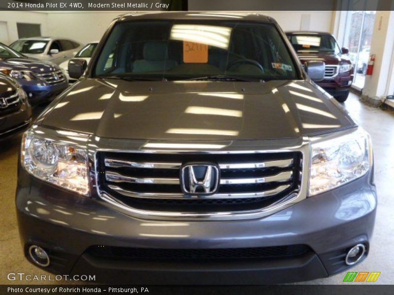 Modern Steel Metallic / Gray 2014 Honda Pilot EX 4WD