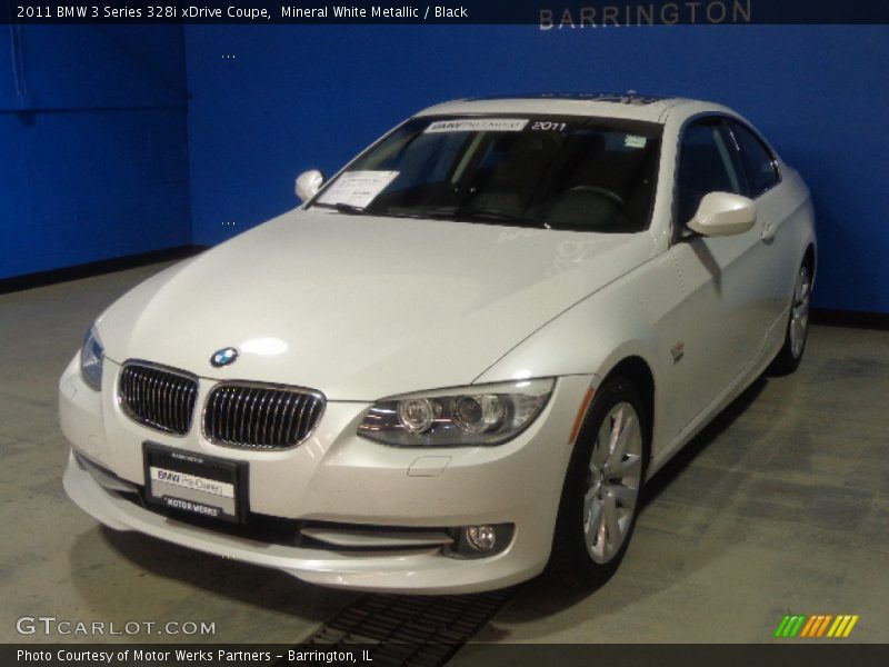 Mineral White Metallic / Black 2011 BMW 3 Series 328i xDrive Coupe