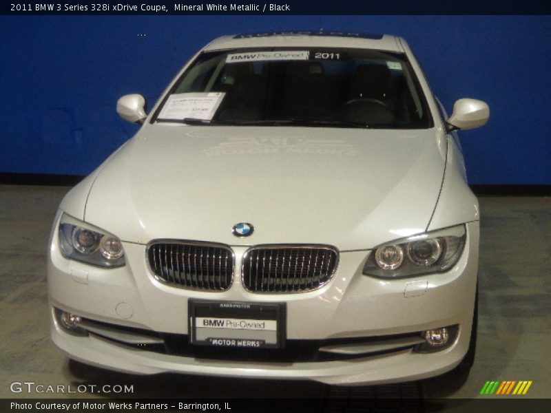 Mineral White Metallic / Black 2011 BMW 3 Series 328i xDrive Coupe