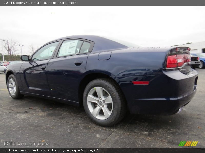 Jazz Blue Pearl / Black 2014 Dodge Charger SE