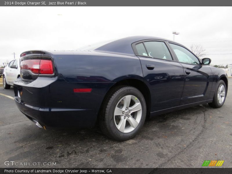 Jazz Blue Pearl / Black 2014 Dodge Charger SE