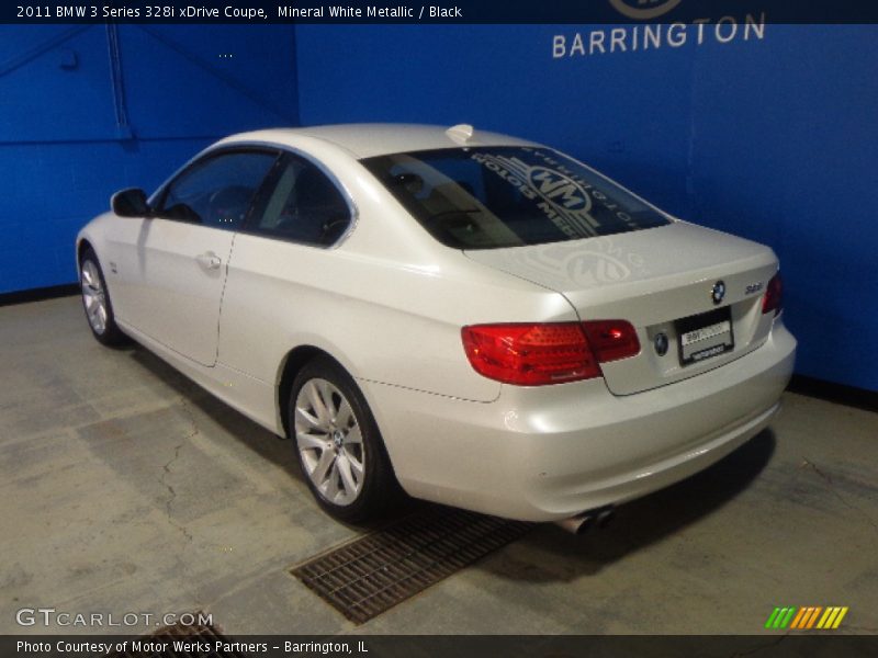 Mineral White Metallic / Black 2011 BMW 3 Series 328i xDrive Coupe