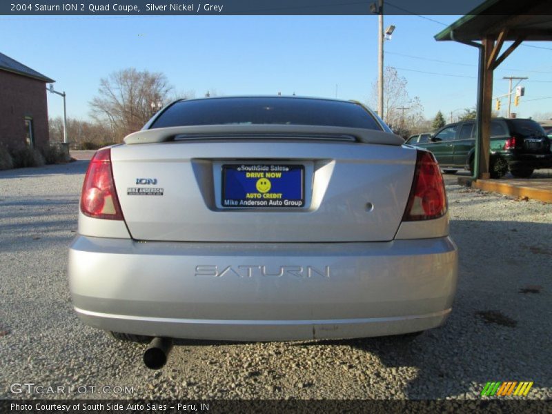 Silver Nickel / Grey 2004 Saturn ION 2 Quad Coupe