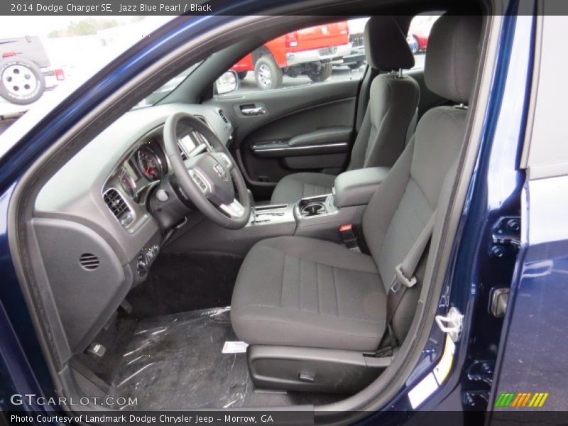 Jazz Blue Pearl / Black 2014 Dodge Charger SE