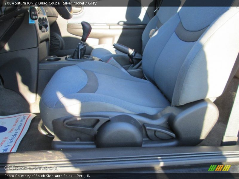 Silver Nickel / Grey 2004 Saturn ION 2 Quad Coupe