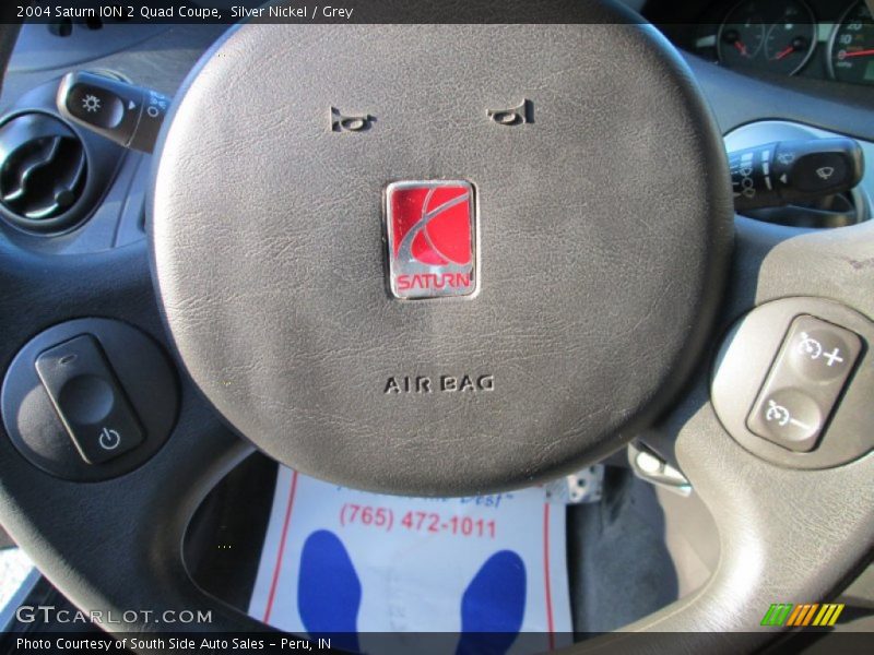 Silver Nickel / Grey 2004 Saturn ION 2 Quad Coupe