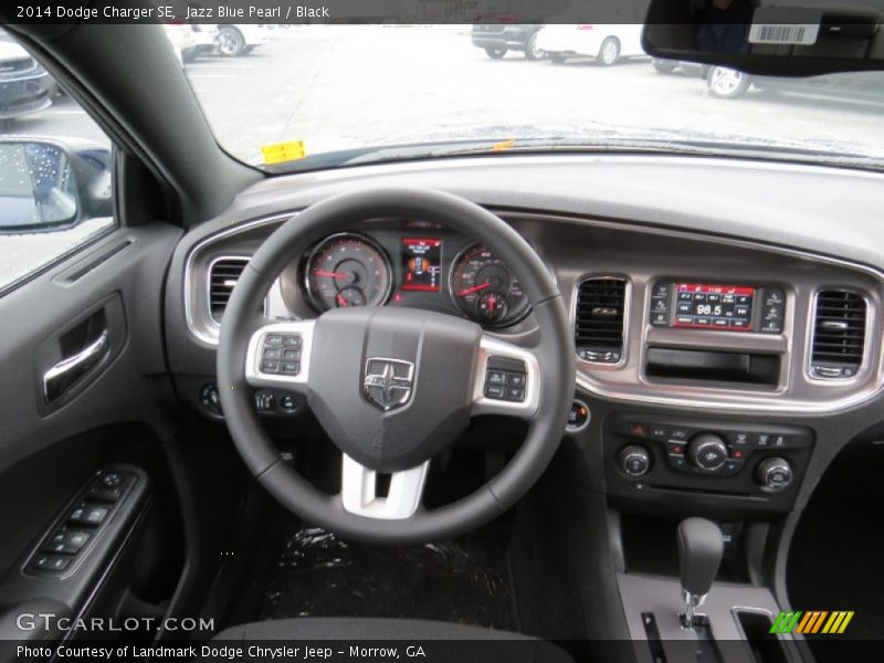 Jazz Blue Pearl / Black 2014 Dodge Charger SE