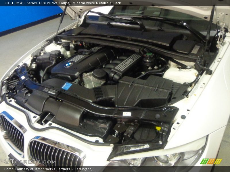 Mineral White Metallic / Black 2011 BMW 3 Series 328i xDrive Coupe