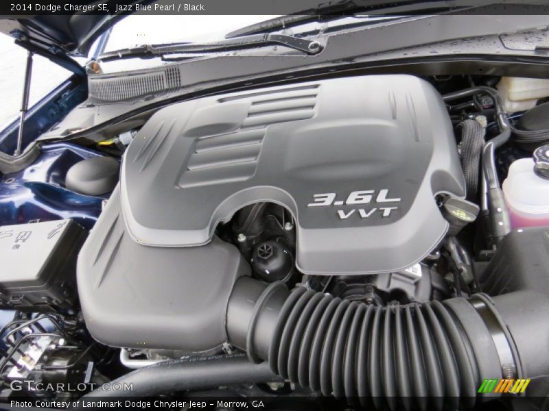 Jazz Blue Pearl / Black 2014 Dodge Charger SE