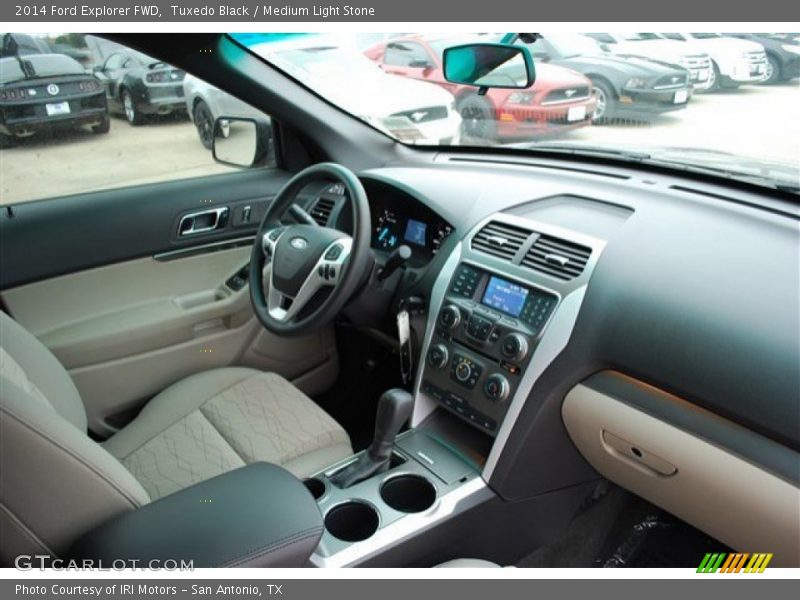 Tuxedo Black / Medium Light Stone 2014 Ford Explorer FWD