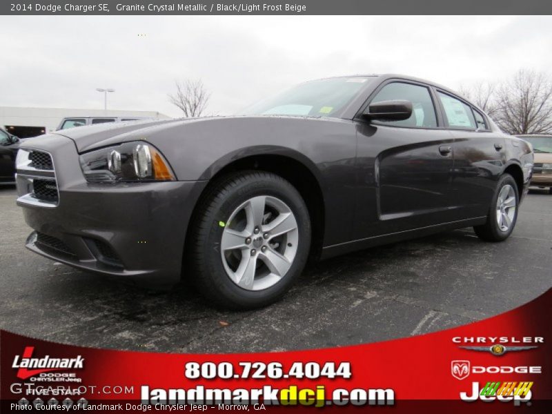 Granite Crystal Metallic / Black/Light Frost Beige 2014 Dodge Charger SE