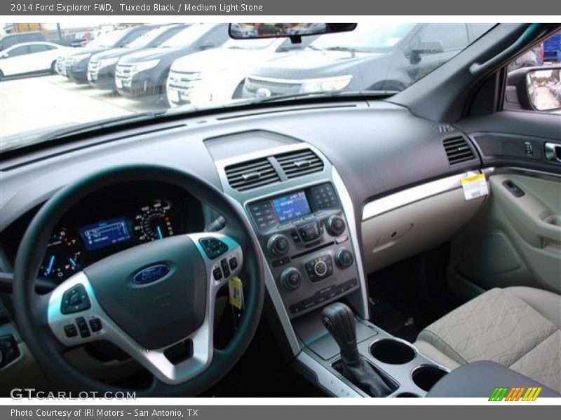 Tuxedo Black / Medium Light Stone 2014 Ford Explorer FWD