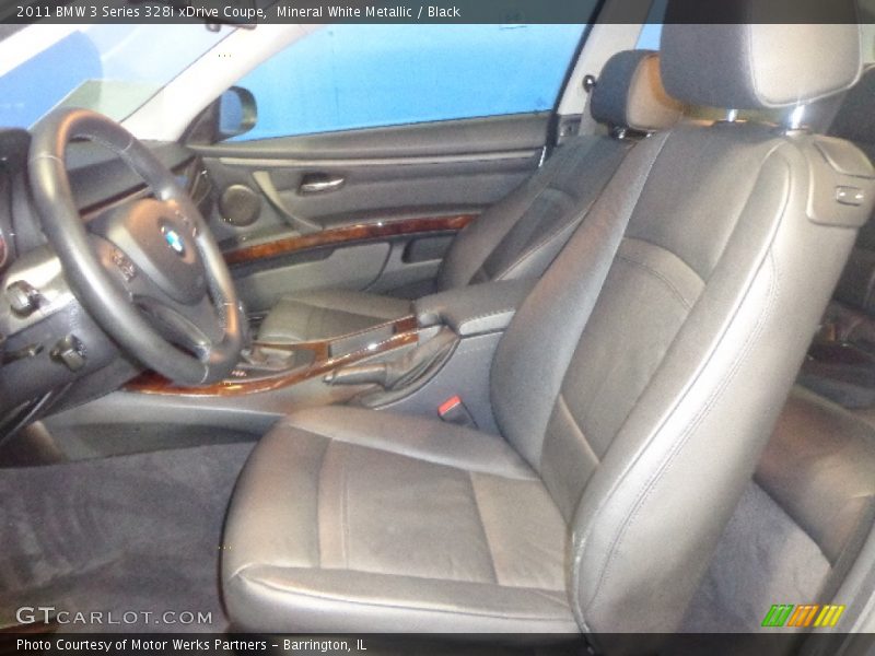 Mineral White Metallic / Black 2011 BMW 3 Series 328i xDrive Coupe