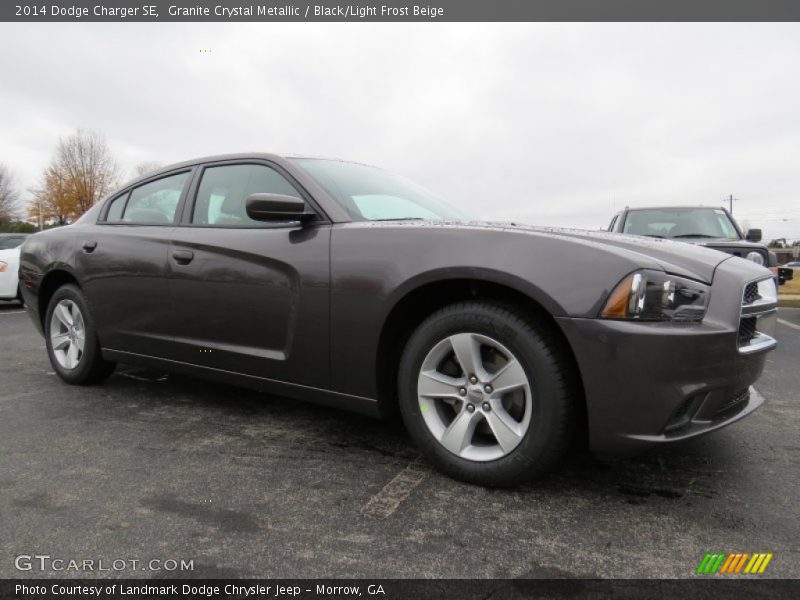 Granite Crystal Metallic / Black/Light Frost Beige 2014 Dodge Charger SE