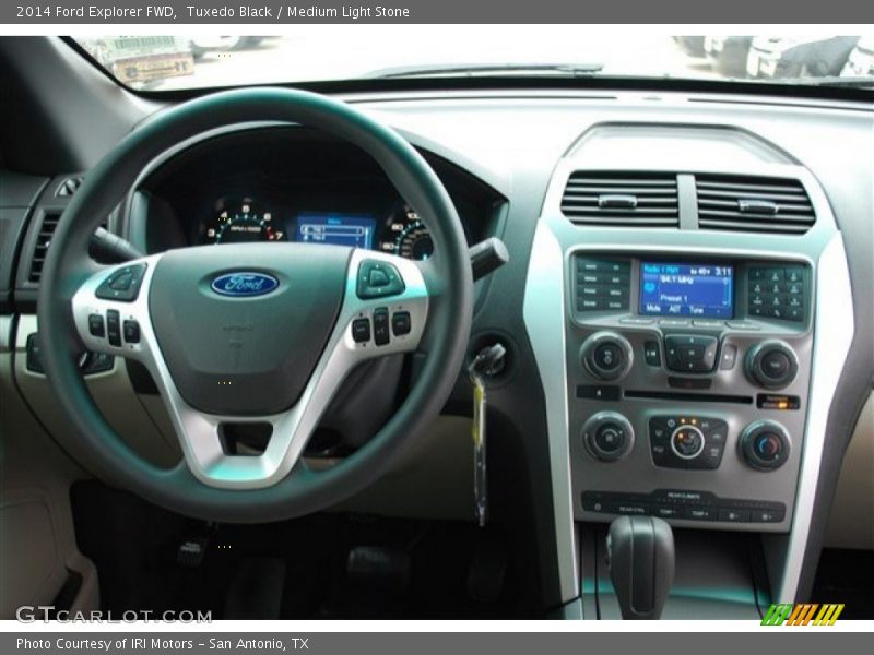 Tuxedo Black / Medium Light Stone 2014 Ford Explorer FWD