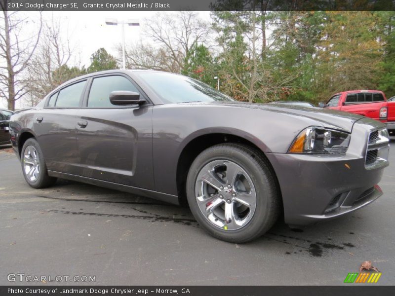 Granite Crystal Metallic / Black 2014 Dodge Charger SE