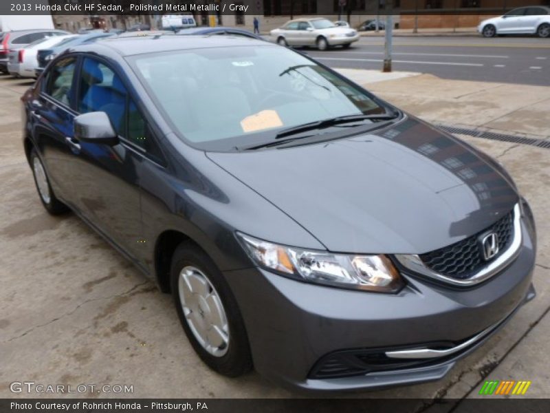 Polished Metal Metallic / Gray 2013 Honda Civic HF Sedan