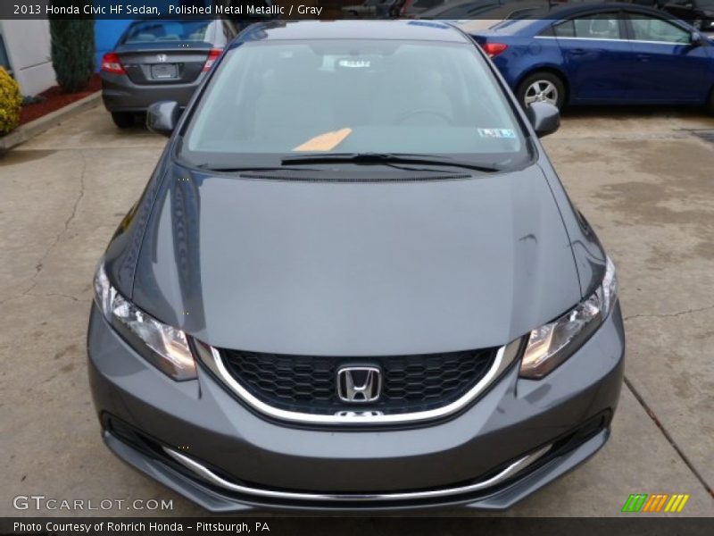 Polished Metal Metallic / Gray 2013 Honda Civic HF Sedan