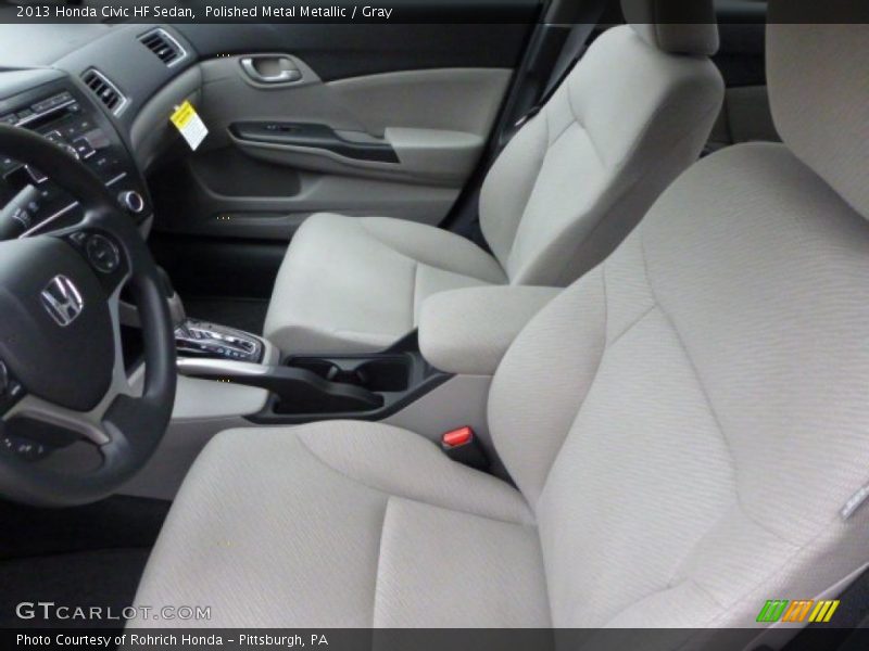 Polished Metal Metallic / Gray 2013 Honda Civic HF Sedan