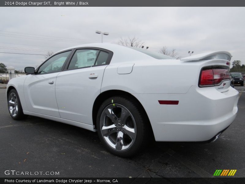 Bright White / Black 2014 Dodge Charger SXT