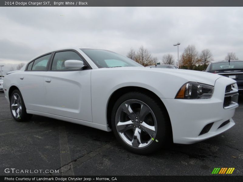 Bright White / Black 2014 Dodge Charger SXT