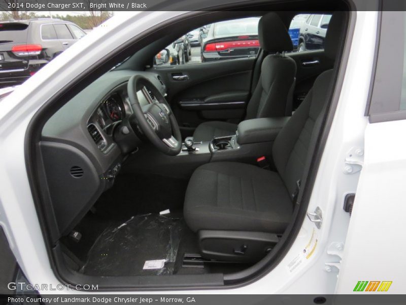 Bright White / Black 2014 Dodge Charger SXT