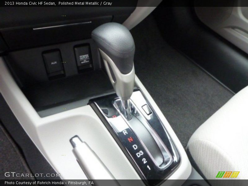 Polished Metal Metallic / Gray 2013 Honda Civic HF Sedan