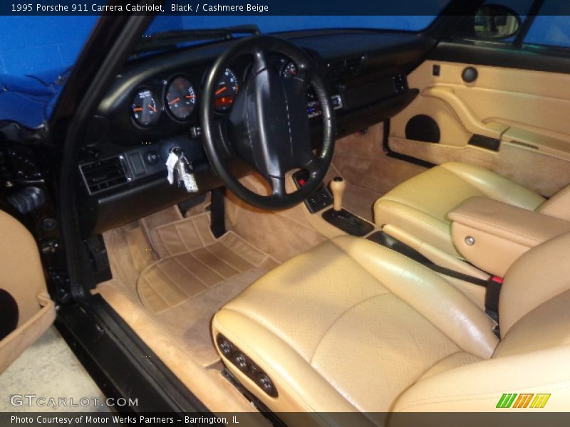 Black / Cashmere Beige 1995 Porsche 911 Carrera Cabriolet