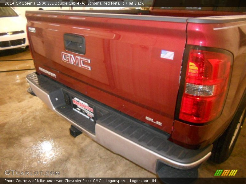 Sonoma Red Metallic / Jet Black 2014 GMC Sierra 1500 SLE Double Cab 4x4