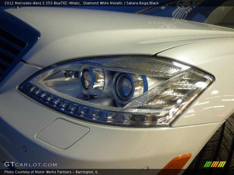 Diamond White Metallic / Sahara Beige/Black 2012 Mercedes-Benz S 350 BlueTEC 4Matic