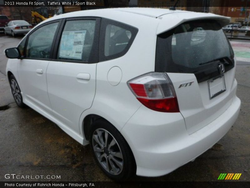 Taffeta White / Sport Black 2013 Honda Fit Sport