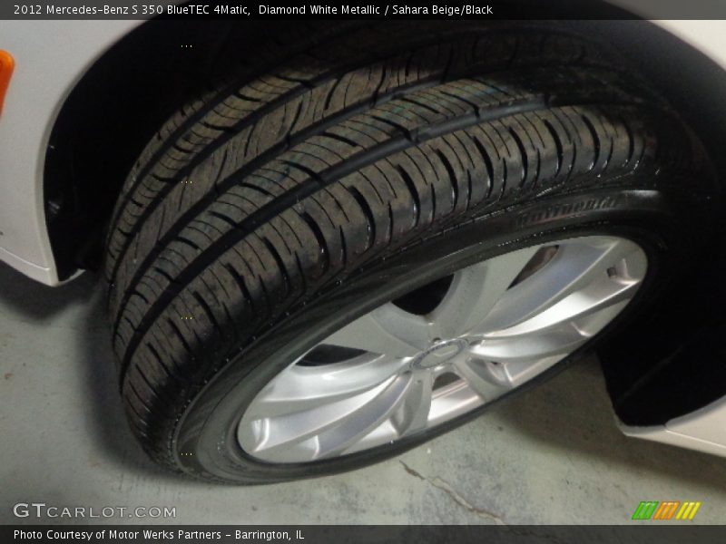 Diamond White Metallic / Sahara Beige/Black 2012 Mercedes-Benz S 350 BlueTEC 4Matic