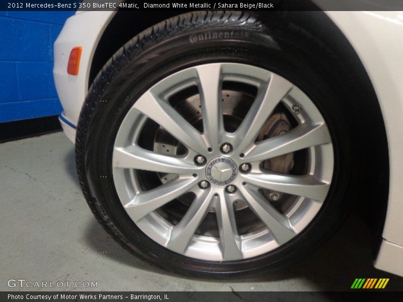 Diamond White Metallic / Sahara Beige/Black 2012 Mercedes-Benz S 350 BlueTEC 4Matic
