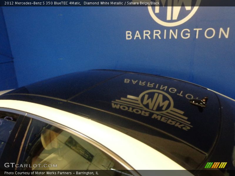 Diamond White Metallic / Sahara Beige/Black 2012 Mercedes-Benz S 350 BlueTEC 4Matic