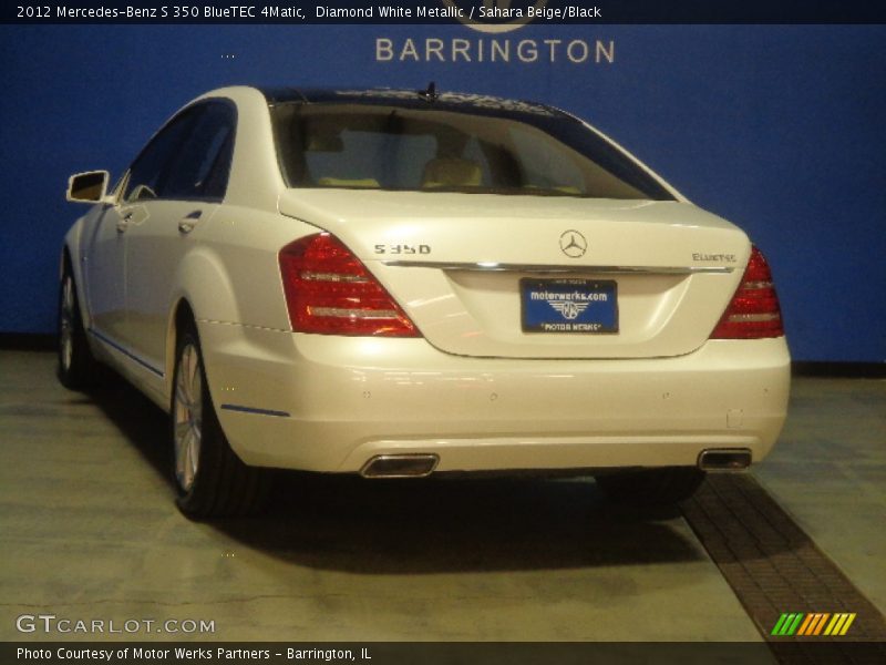 Diamond White Metallic / Sahara Beige/Black 2012 Mercedes-Benz S 350 BlueTEC 4Matic