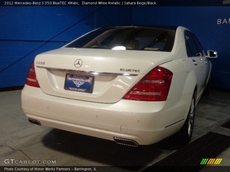 Diamond White Metallic / Sahara Beige/Black 2012 Mercedes-Benz S 350 BlueTEC 4Matic