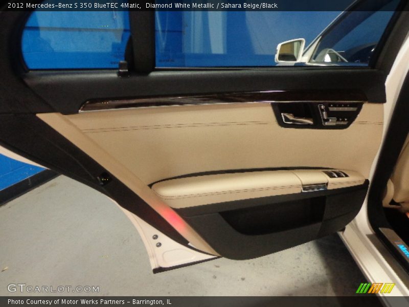 Diamond White Metallic / Sahara Beige/Black 2012 Mercedes-Benz S 350 BlueTEC 4Matic