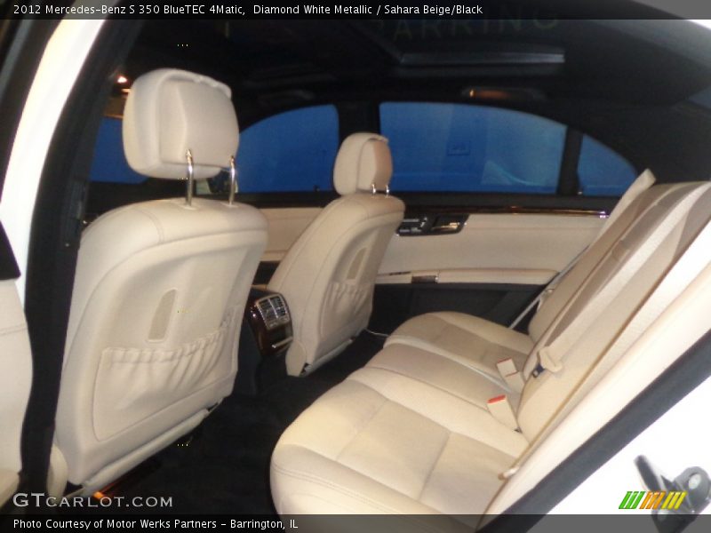 Diamond White Metallic / Sahara Beige/Black 2012 Mercedes-Benz S 350 BlueTEC 4Matic