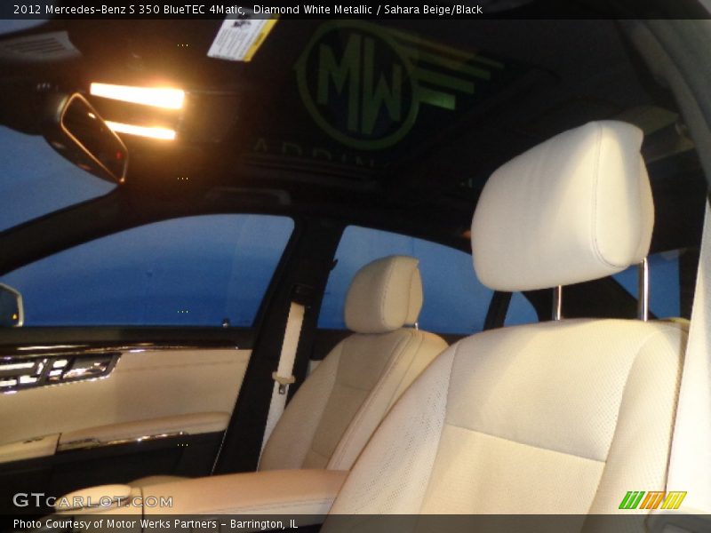 Diamond White Metallic / Sahara Beige/Black 2012 Mercedes-Benz S 350 BlueTEC 4Matic