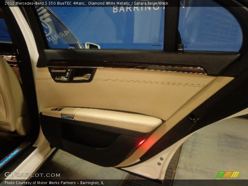 Diamond White Metallic / Sahara Beige/Black 2012 Mercedes-Benz S 350 BlueTEC 4Matic