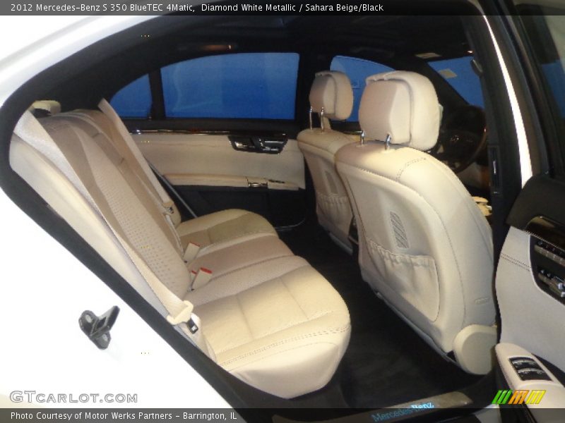 Diamond White Metallic / Sahara Beige/Black 2012 Mercedes-Benz S 350 BlueTEC 4Matic