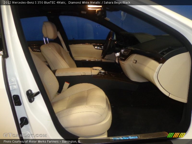 Diamond White Metallic / Sahara Beige/Black 2012 Mercedes-Benz S 350 BlueTEC 4Matic