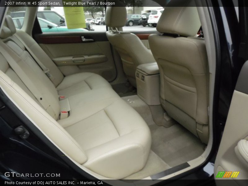 Twilight Blue Pearl / Bourbon 2007 Infiniti M 45 Sport Sedan