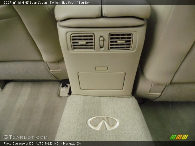 Twilight Blue Pearl / Bourbon 2007 Infiniti M 45 Sport Sedan