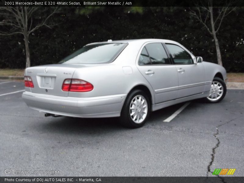 Brilliant Silver Metallic / Ash 2001 Mercedes-Benz E 320 4Matic Sedan