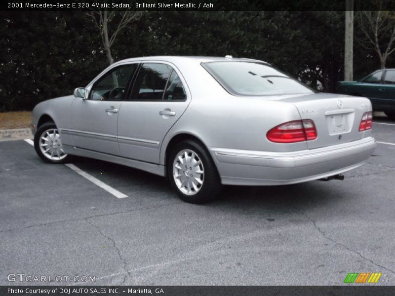 Brilliant Silver Metallic / Ash 2001 Mercedes-Benz E 320 4Matic Sedan