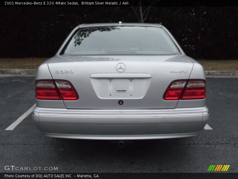 Brilliant Silver Metallic / Ash 2001 Mercedes-Benz E 320 4Matic Sedan